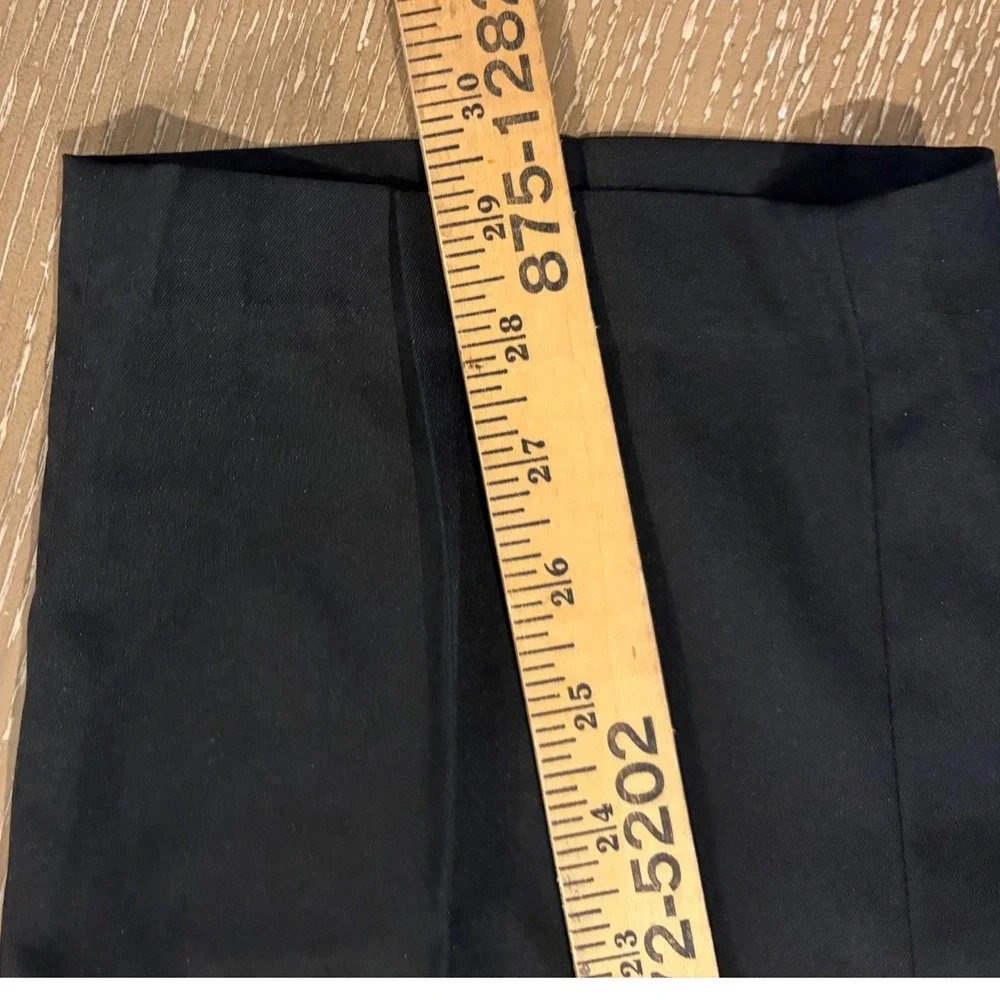 Jos A Bank Traveler Mens Dress Pants 36x29 Black Flat Front Career Slacks